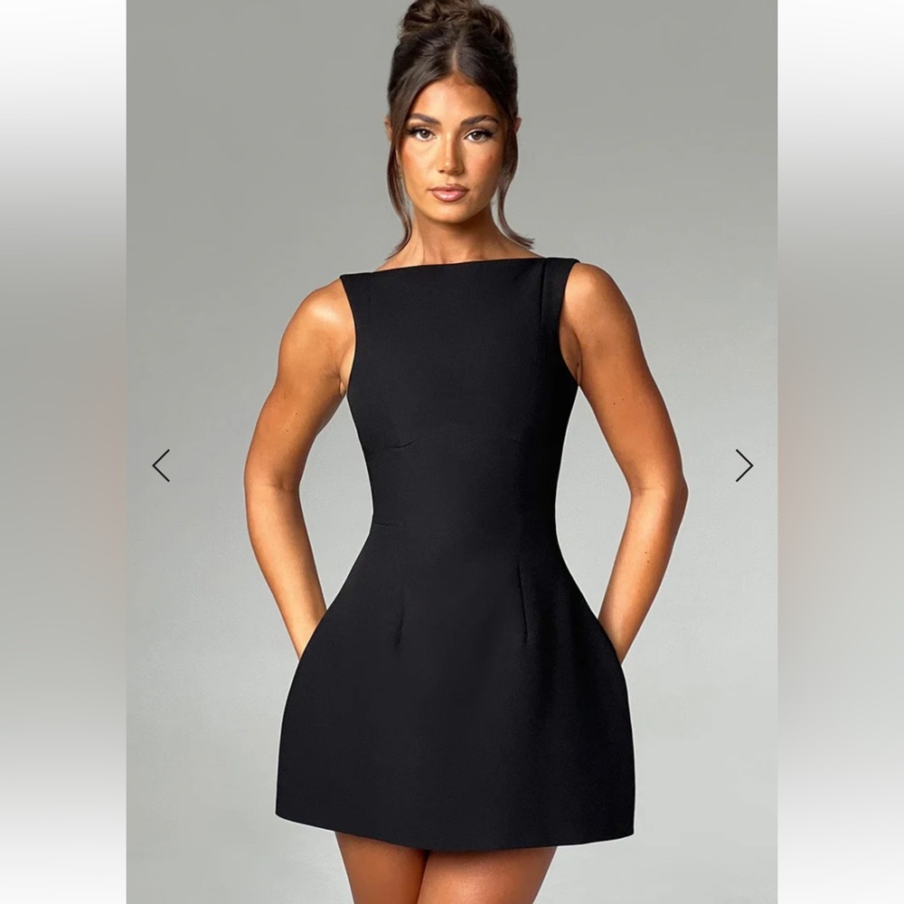 Classic Black Mini Dress - Elegant Sleeveless A-Line